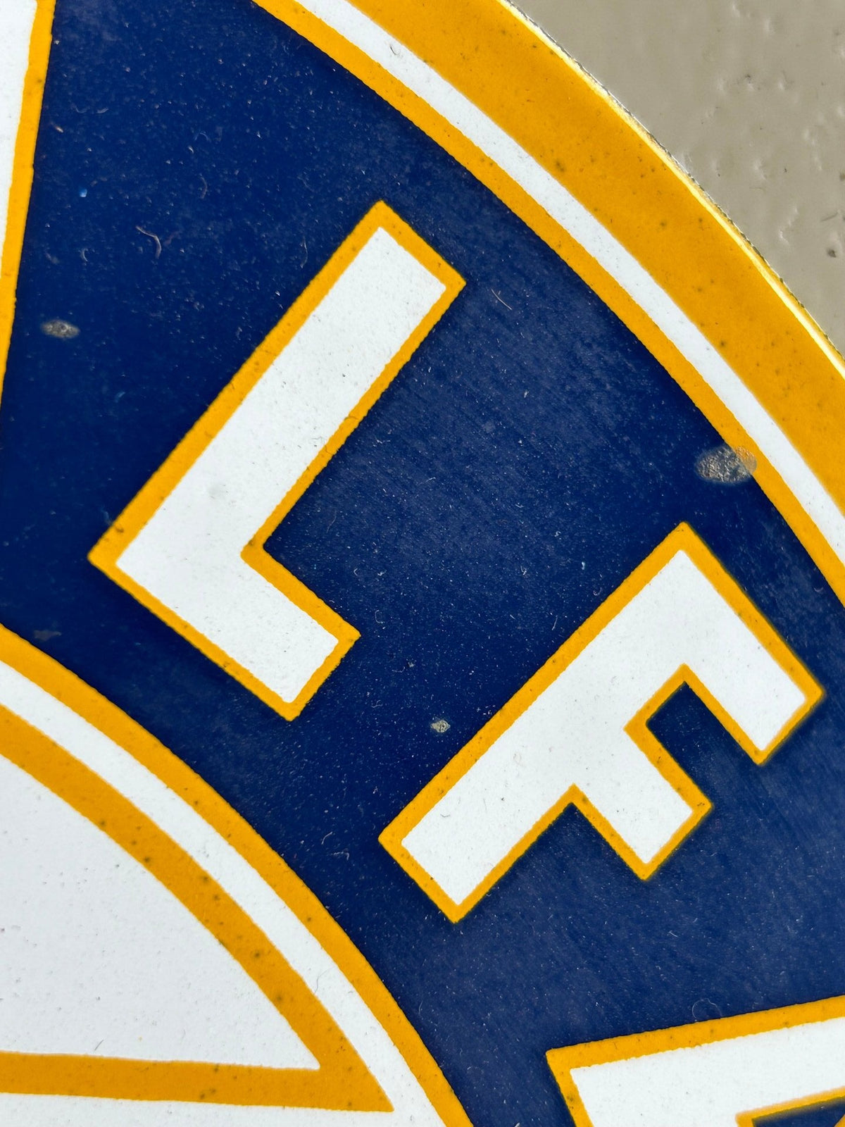 12" Porcelain Alfa Romeo Sign — Single Sided
