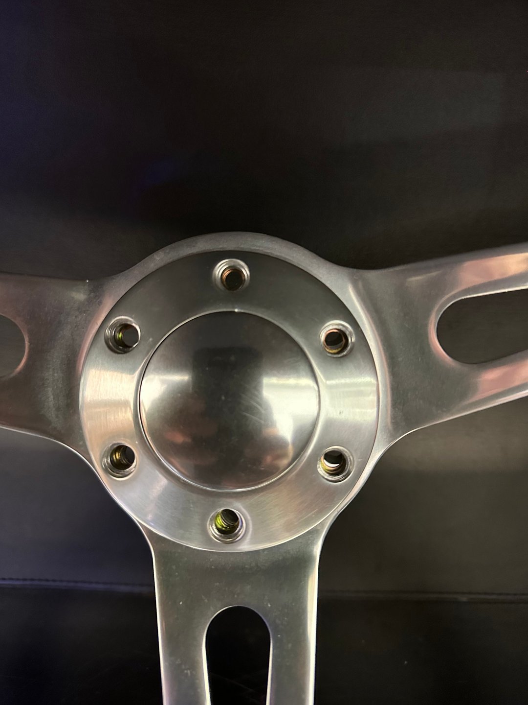14" Wood and Chrome Classic Steering Wheel