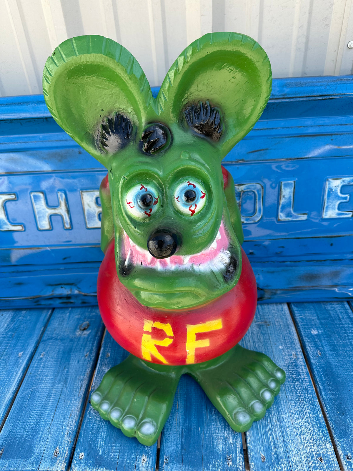 Rat Fink 2 ft Cast Aluminum Statue