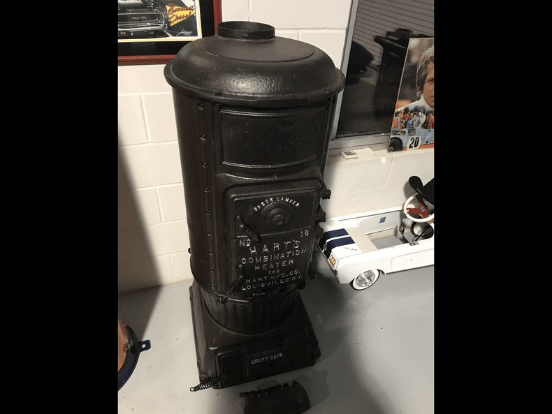 Antique 1857 Cast Iron Coal Heater Stove