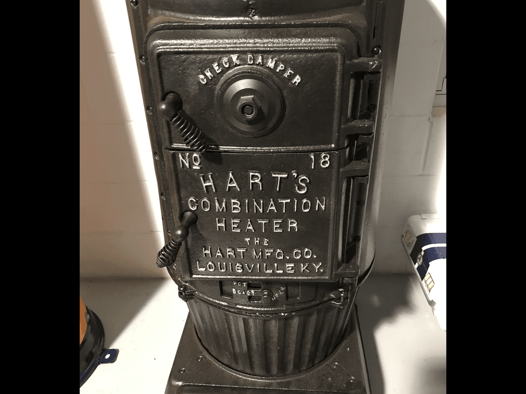 Antique 1857 Cast Iron Coal Heater Stove