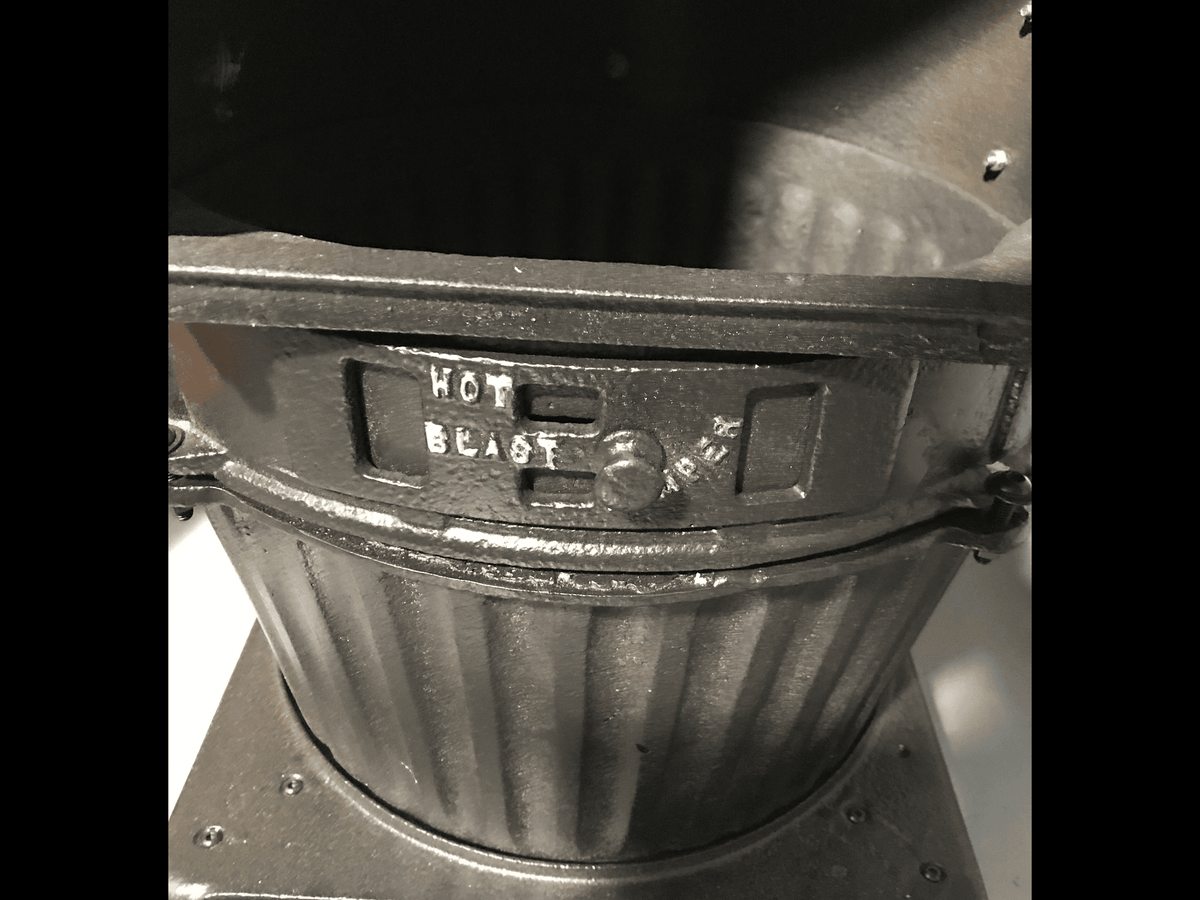 Antique 1857 Cast Iron Coal Heater Stove