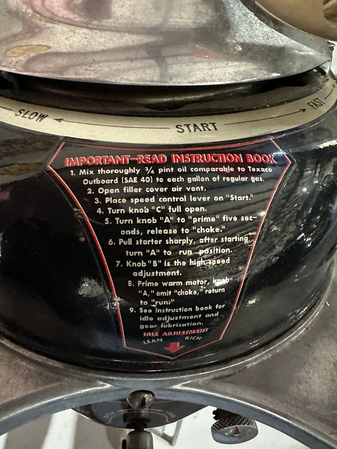 1948 Martin "40" outboard motor 4.5 hp