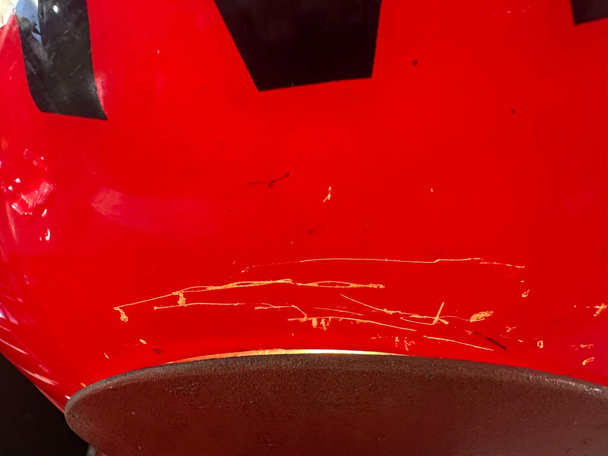 1960s Atlantic Gasoline Red Ball Guaranteed Service Sign