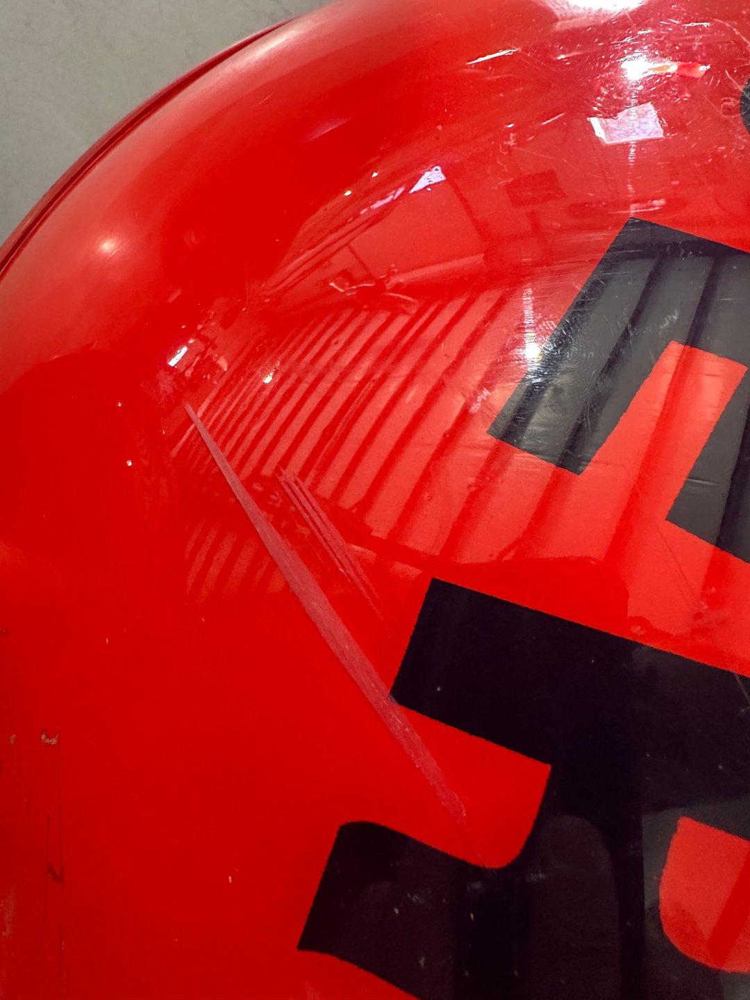 1960s Atlantic Gasoline Red Ball Guaranteed Service Sign