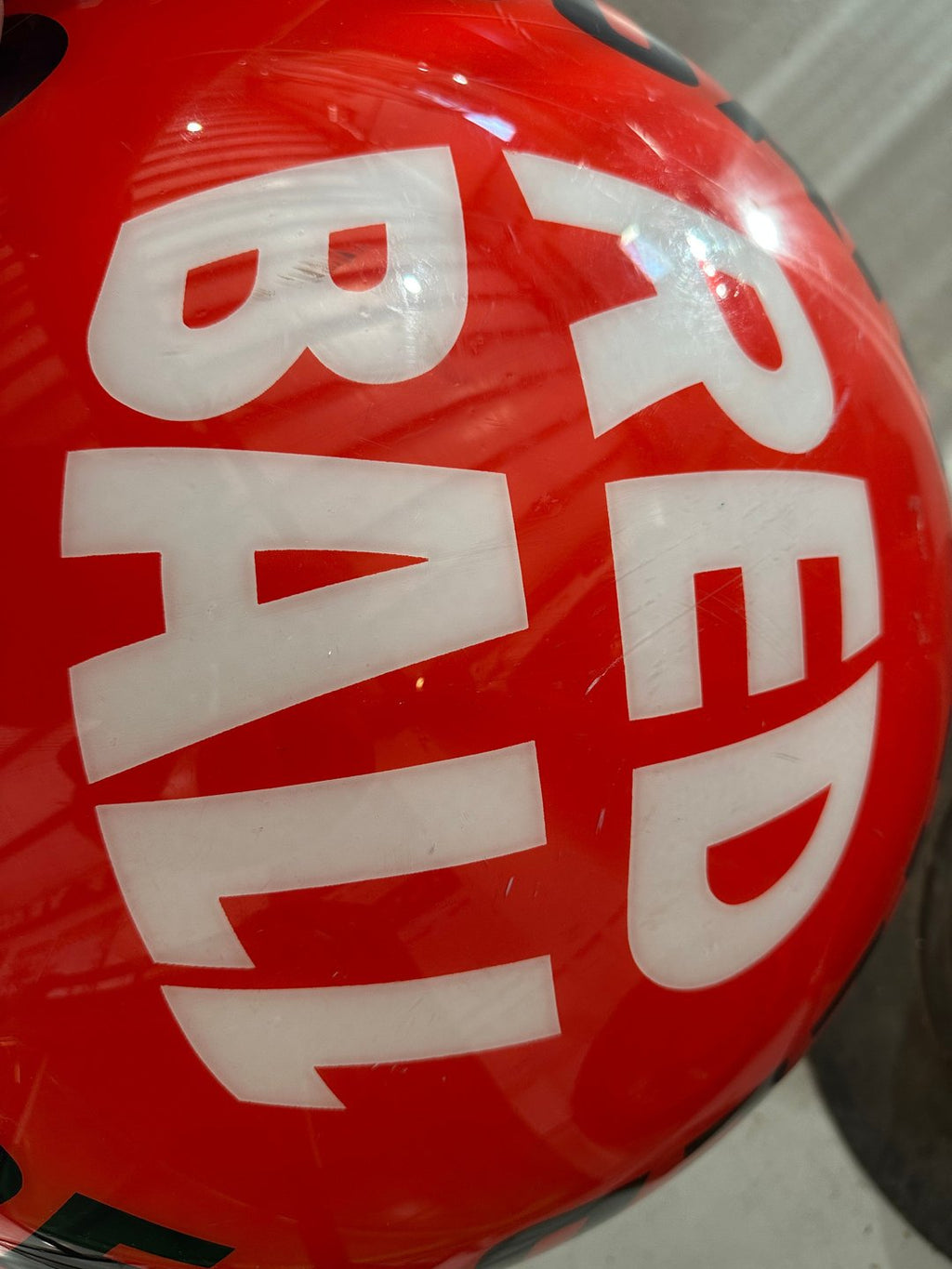 1960s Atlantic Gasoline Red Ball Guaranteed Service Sign
