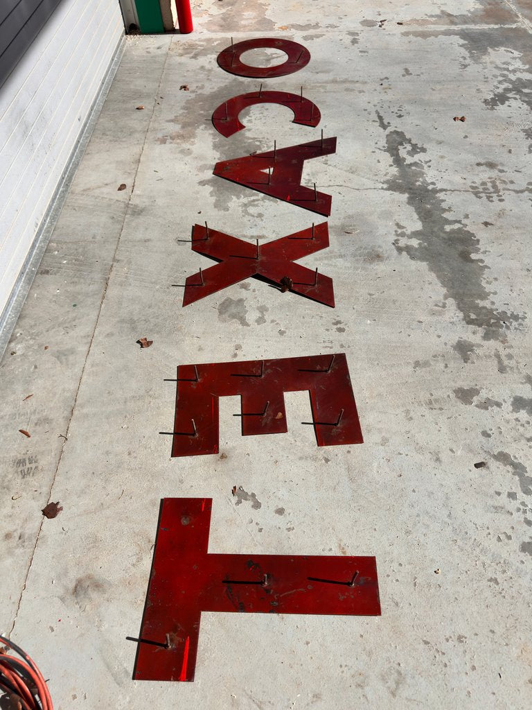 21 inch Porcelain Texaco Letters
