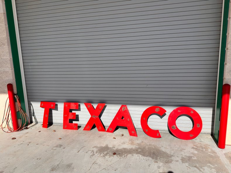 21 inch Porcelain Texaco Letters