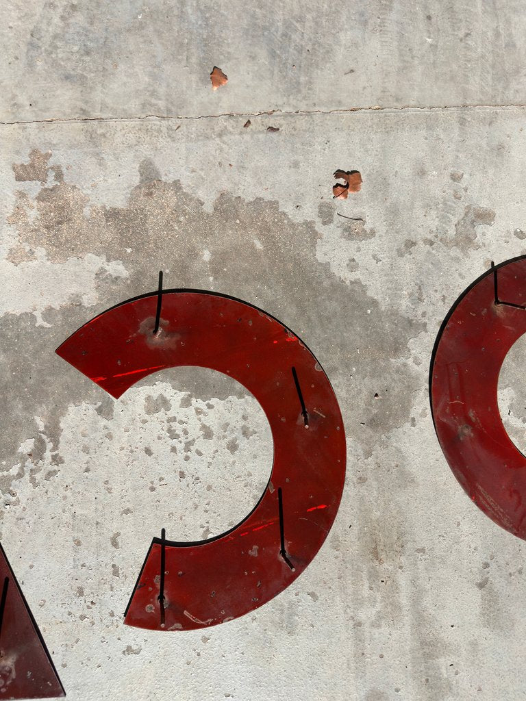 21 inch Porcelain Texaco Letters
