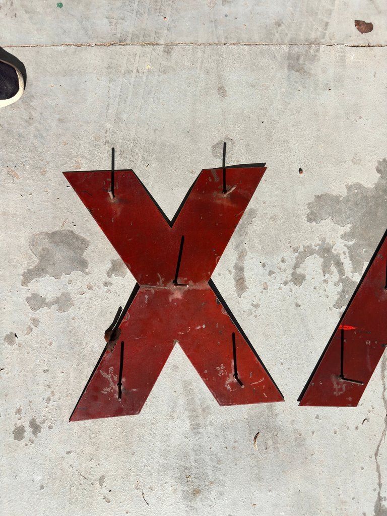 21 inch Porcelain Texaco Letters