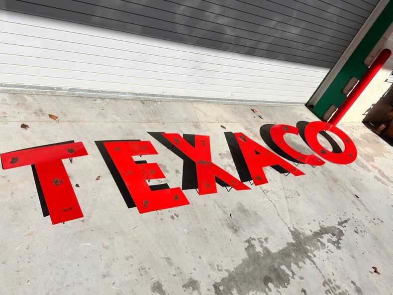 21 inch Porcelain Texaco Letters