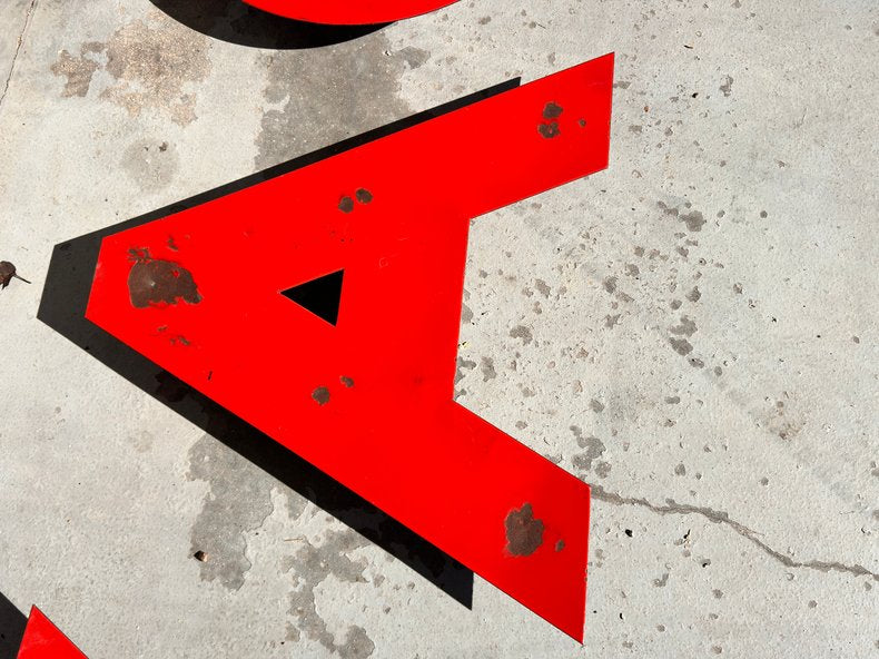 21 inch Porcelain Texaco Letters
