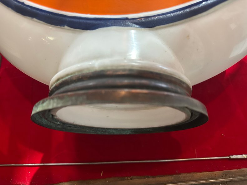 30's Original Gulf Gas Pump Globe
