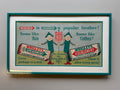 Vintage 1915 Wrigley's Spearmint Doublemint Chewing Gum Trolley Card Sign