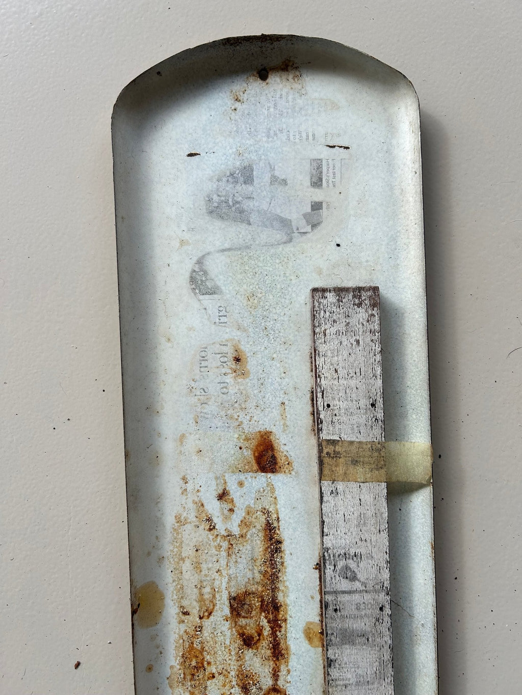 Vintage Delaware Punch Tin Advertising Thermometer Sign 27"x7"