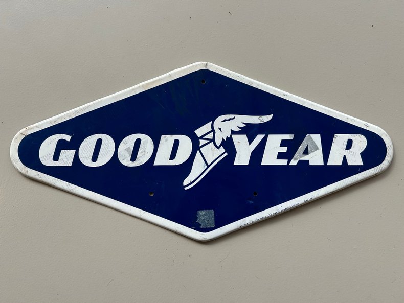 1969 Goodyear Metal Sign