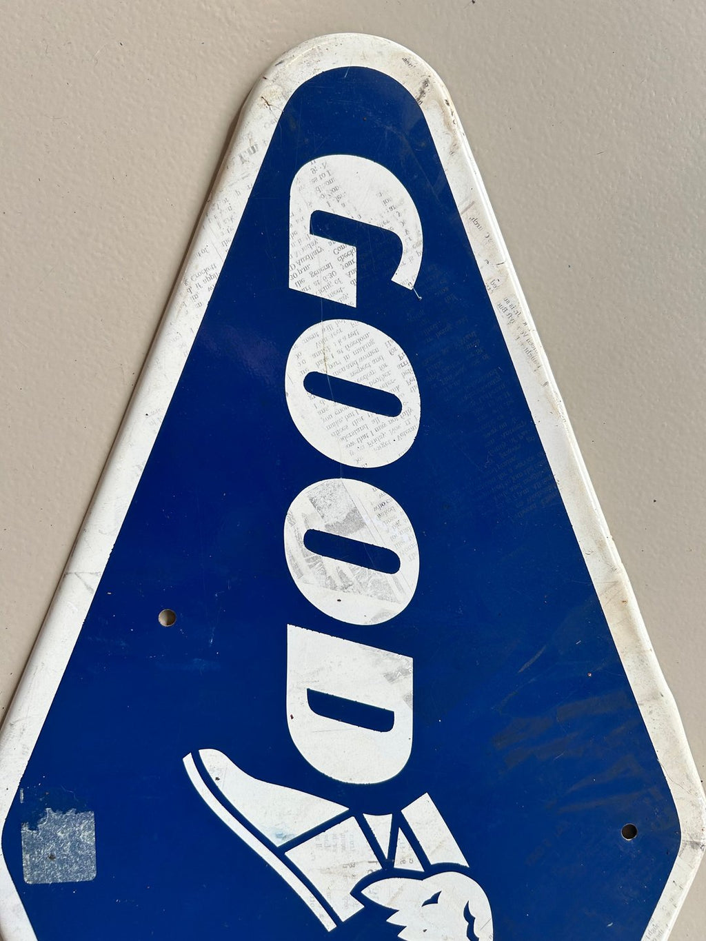 1969 Goodyear Metal Sign