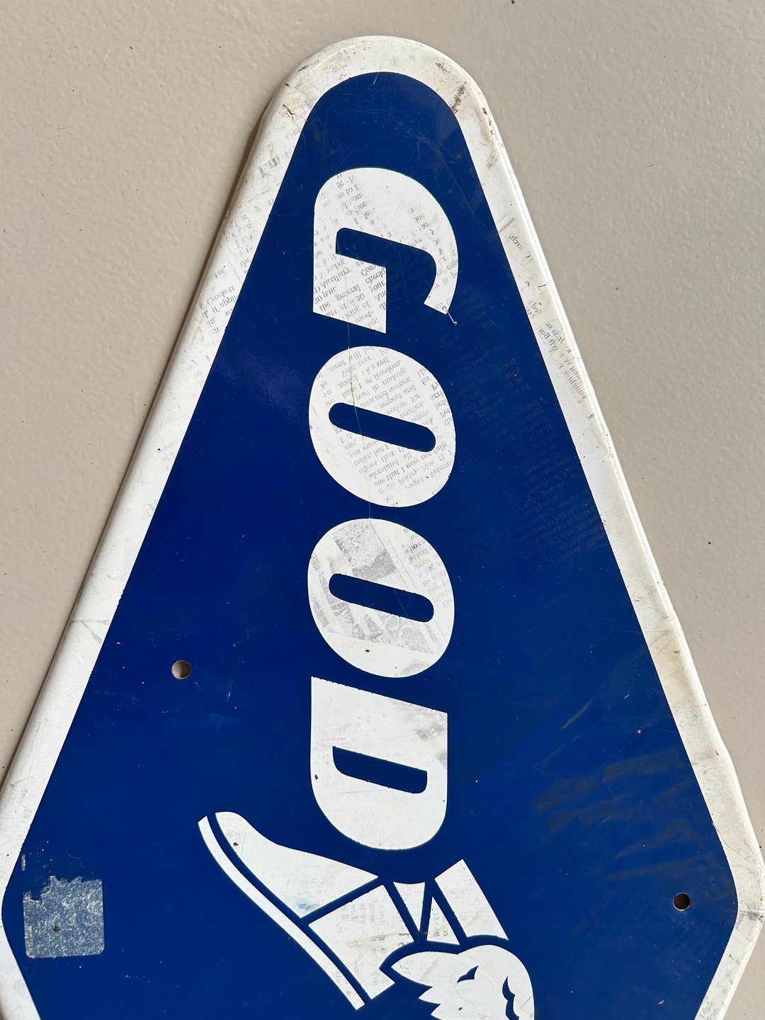 1969 Goodyear Metal Sign