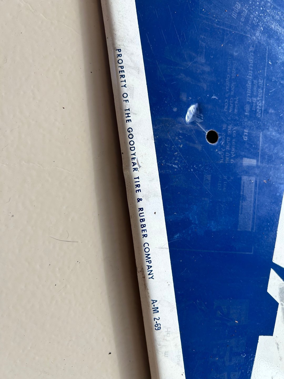1969 Goodyear Metal Sign