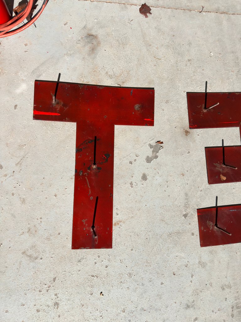 21 inch Porcelain Texaco Letters