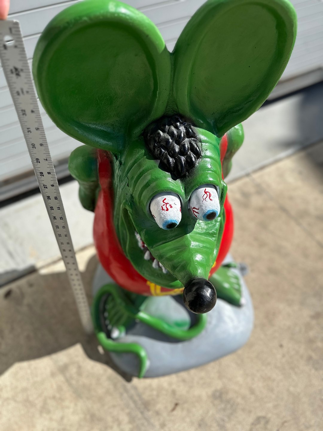 3 ft Tall Rat Fink Statue