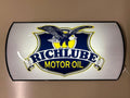 32" Retro Style Richlube Oil Lighted Sign