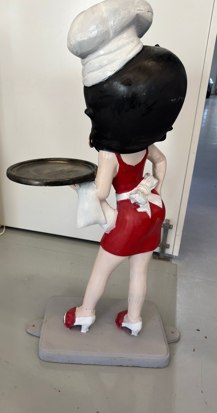 36" Betty Boop Chef Statue