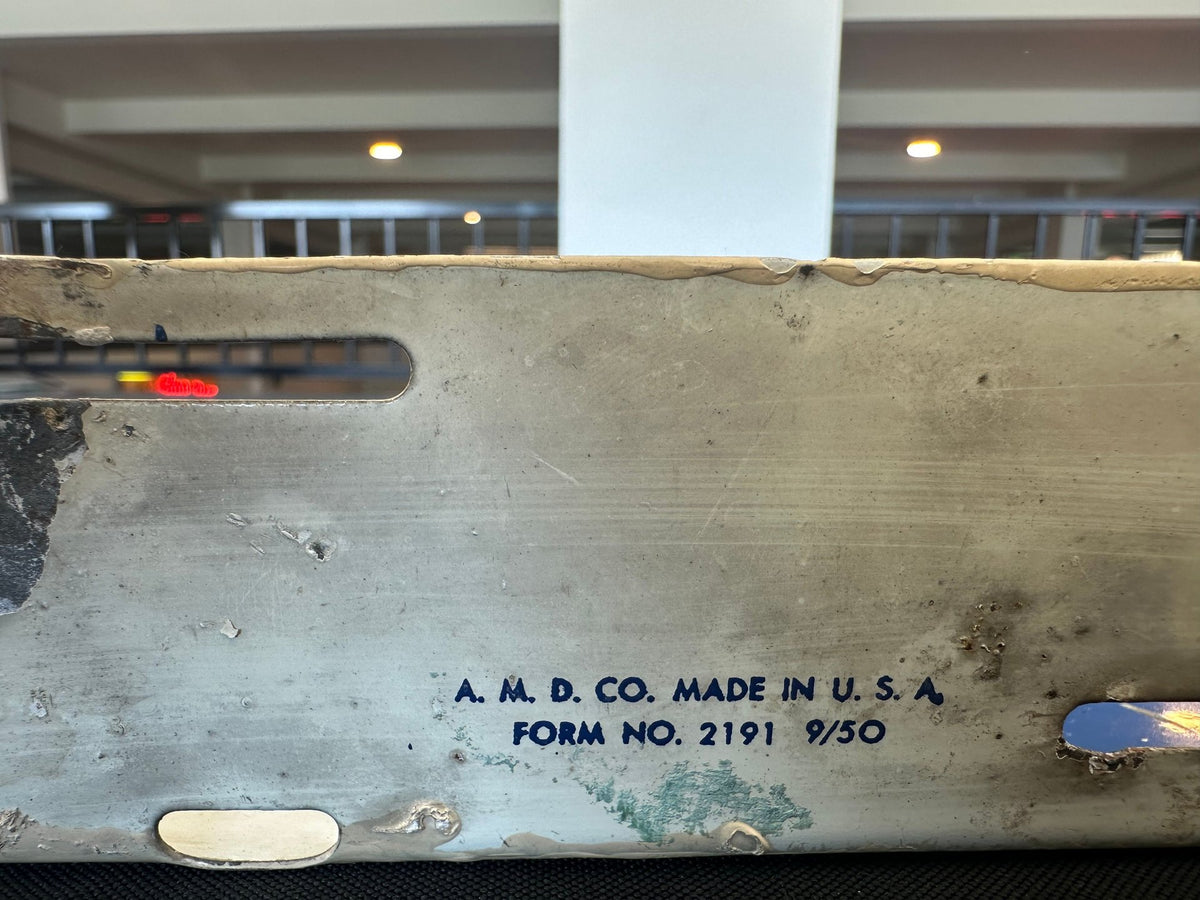 50's  AC Spark Plug Double Sided Metal Flange Sign