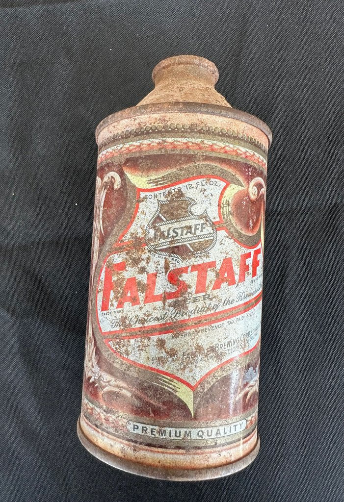 Vintage 40's 50's  Falstaff Cone Top Beer Can