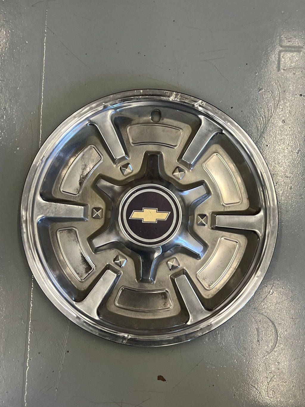 1970s–80s Chevrolet 15" Aluminum Hubcaps