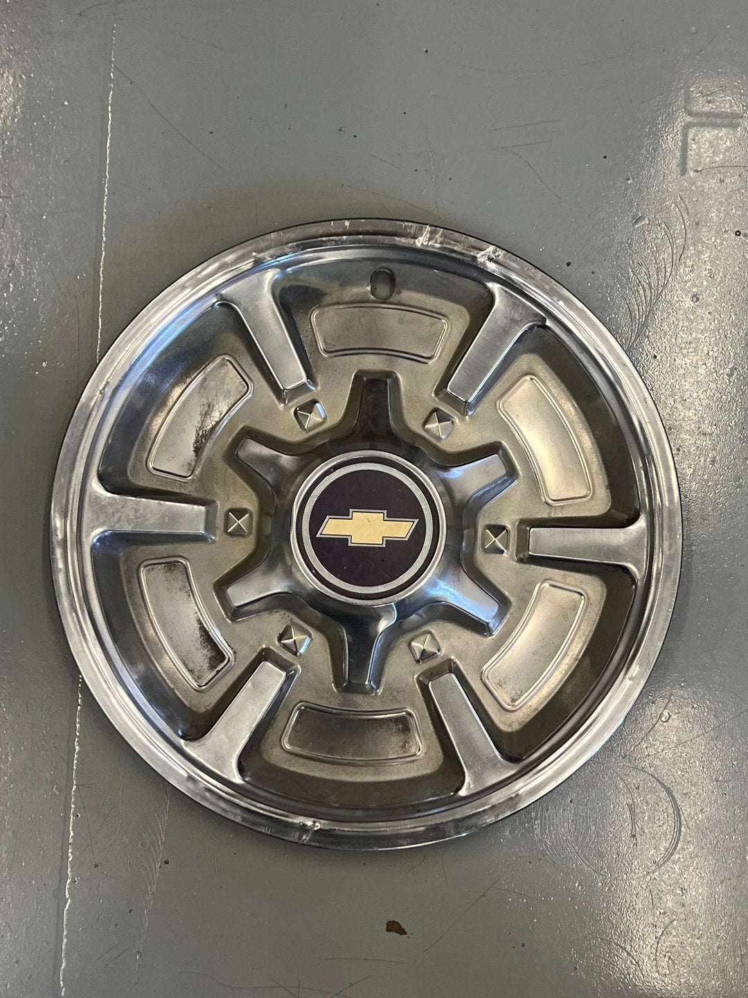 1970s–80s Chevrolet 15" Aluminum Hubcaps