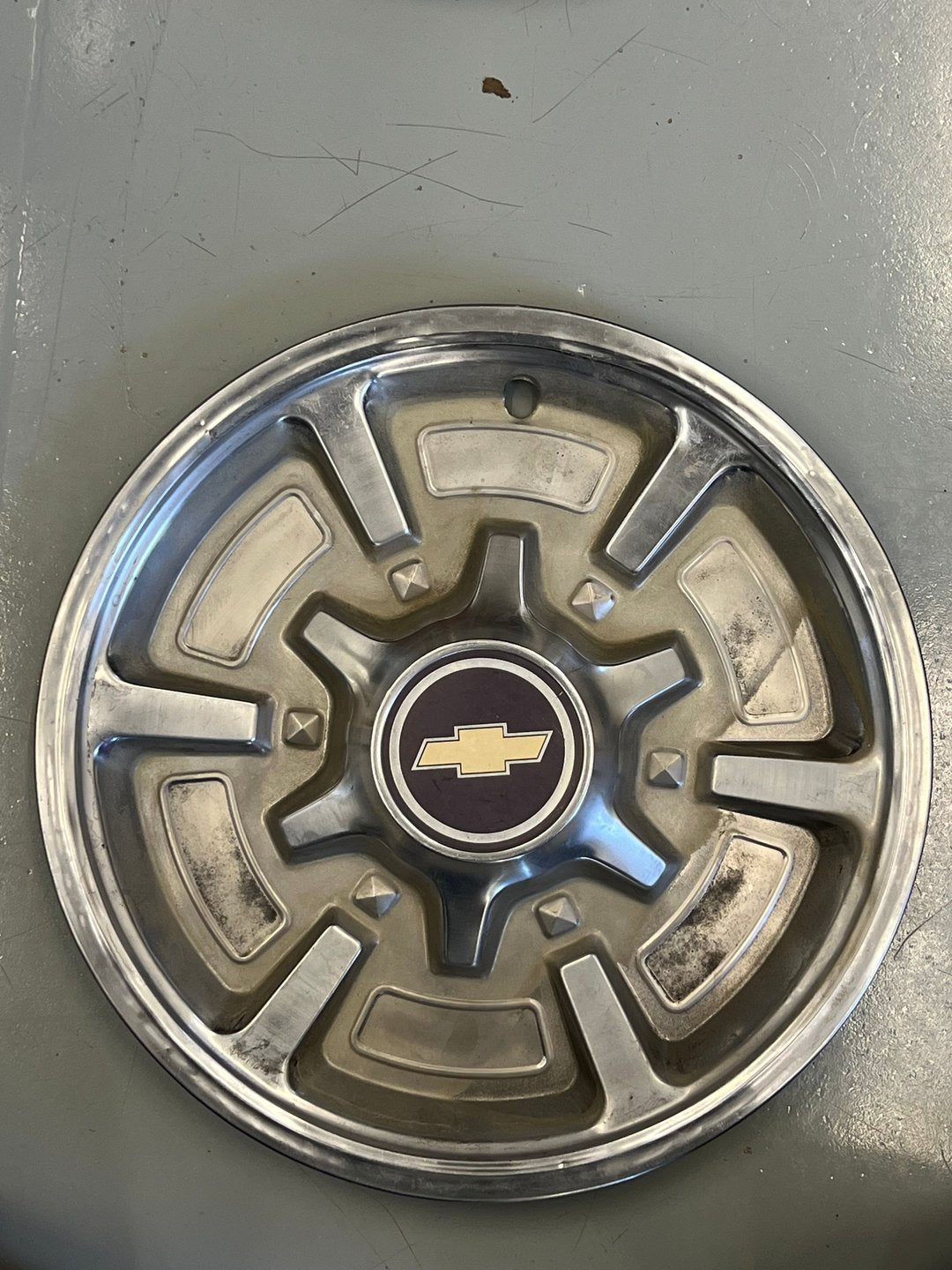 1970s–80s Chevrolet 15" Aluminum Hubcaps