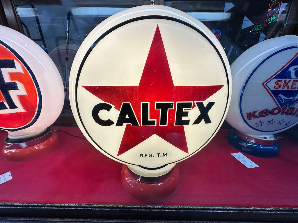 Vintage Caltex Gas Pump Globe