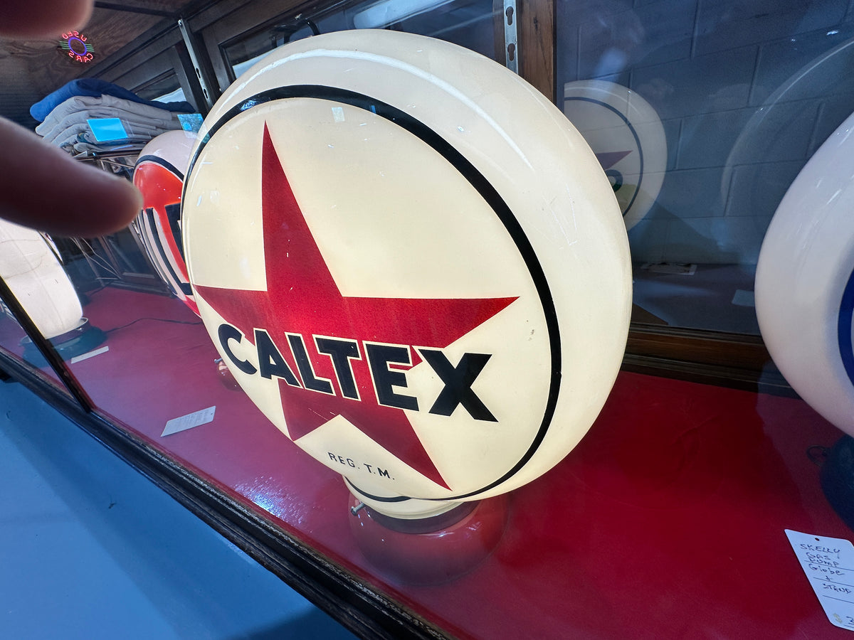 Vintage Caltex Gas Pump Globe