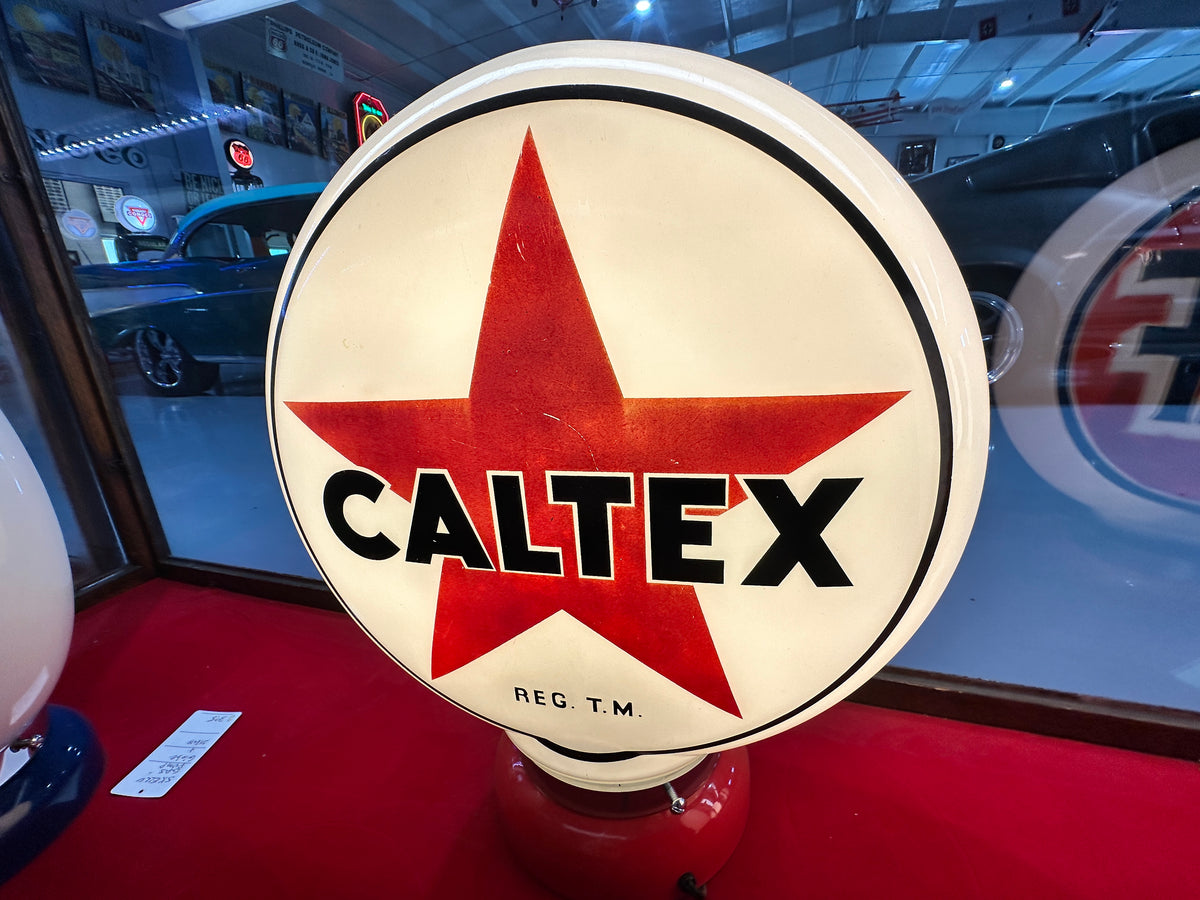 Vintage Caltex Gas Pump Globe