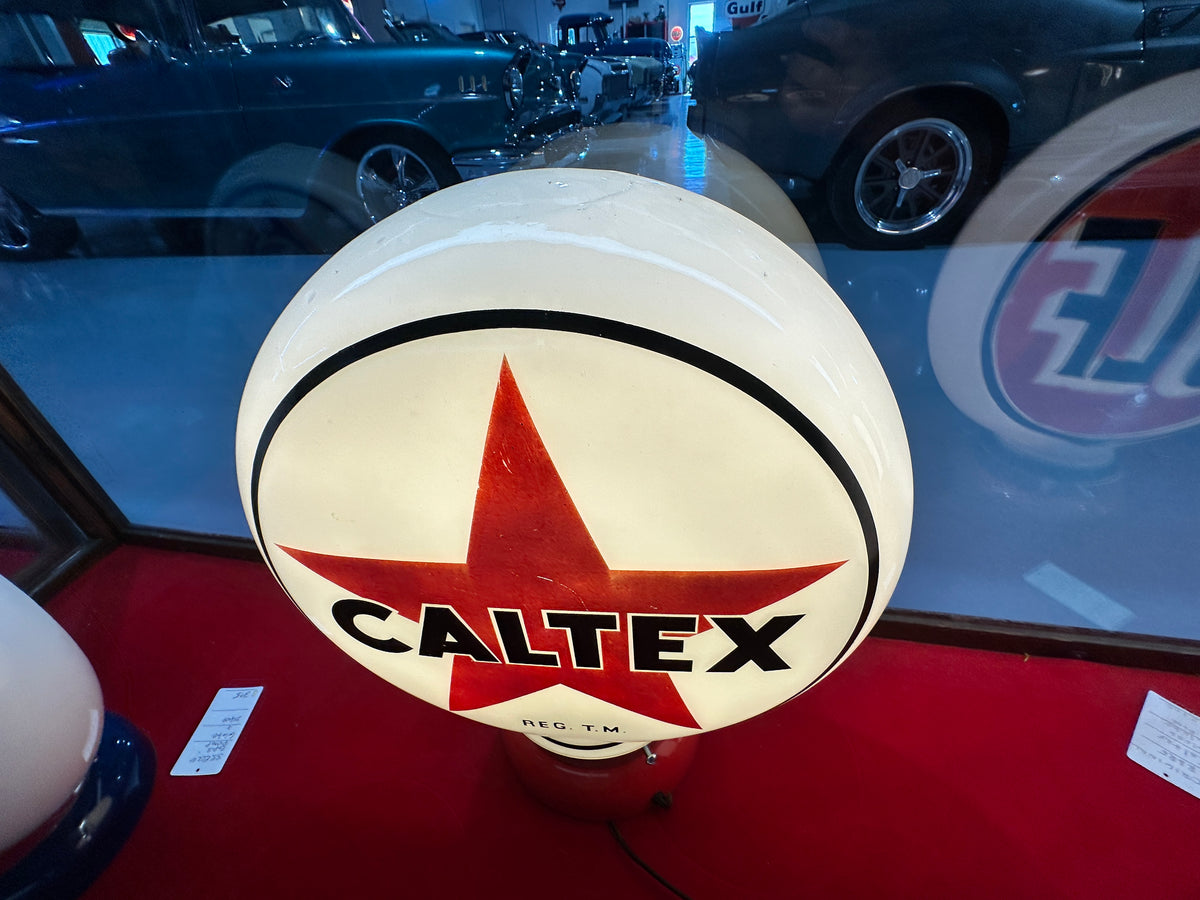 Vintage Caltex Gas Pump Globe