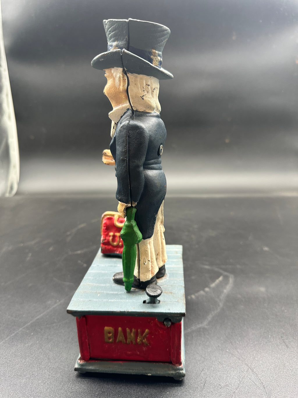 Uncle Sam Mechanical Bank – Book of Knowledge Series, c. 1950s