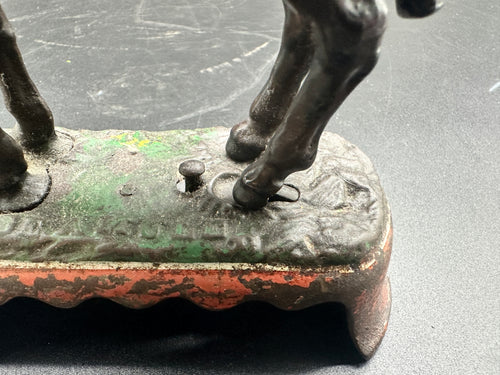 "I Always Did 'Spise a Mule" – Jockey Over Mechanical Bank by J & E Stevens, c. 1879