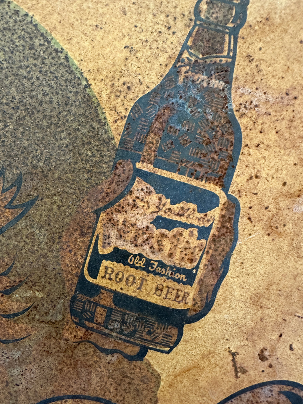 Vintage Frostie Root Beer Bottle Cap Sign