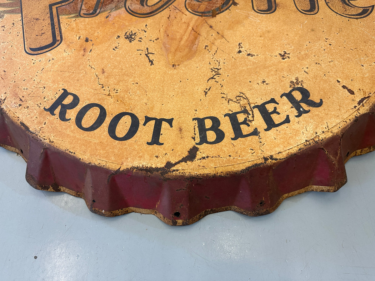 Vintage Frostie Root Beer Bottle Cap Sign