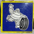 Michelin Man (Bibendum) Large Embossed Plastic Advertising Sign — 47.5" x 47.5"