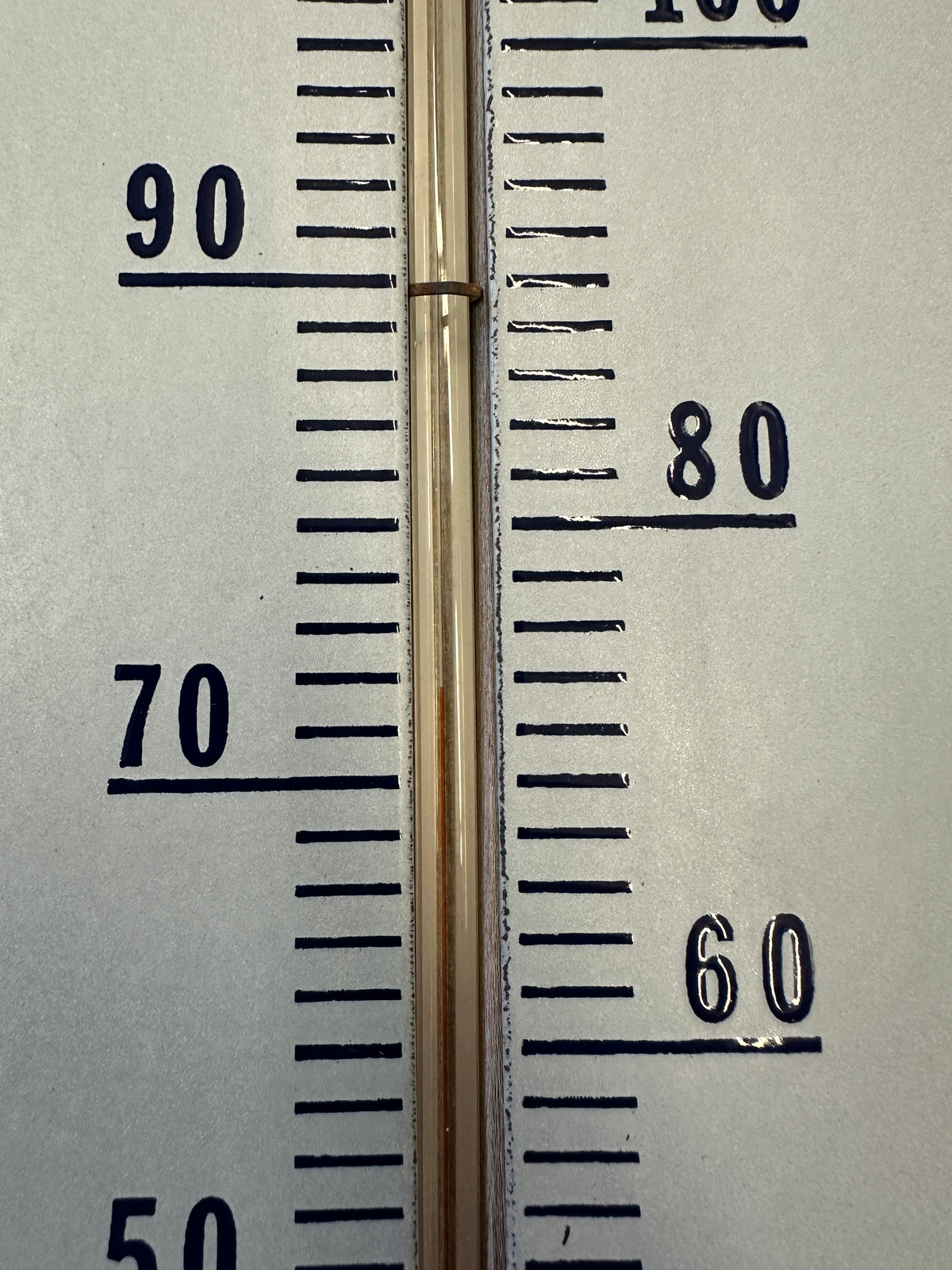 Prestone Anti-Freeze "You're Safe and You Know It" Porcelain Thermometer Sign