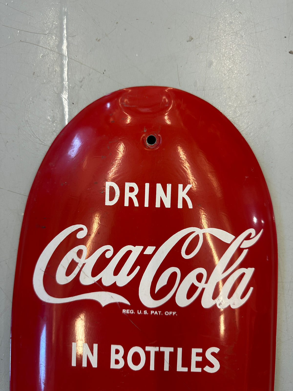 Coca-Cola Cigar Thermometer Porcelain Sign — 1949