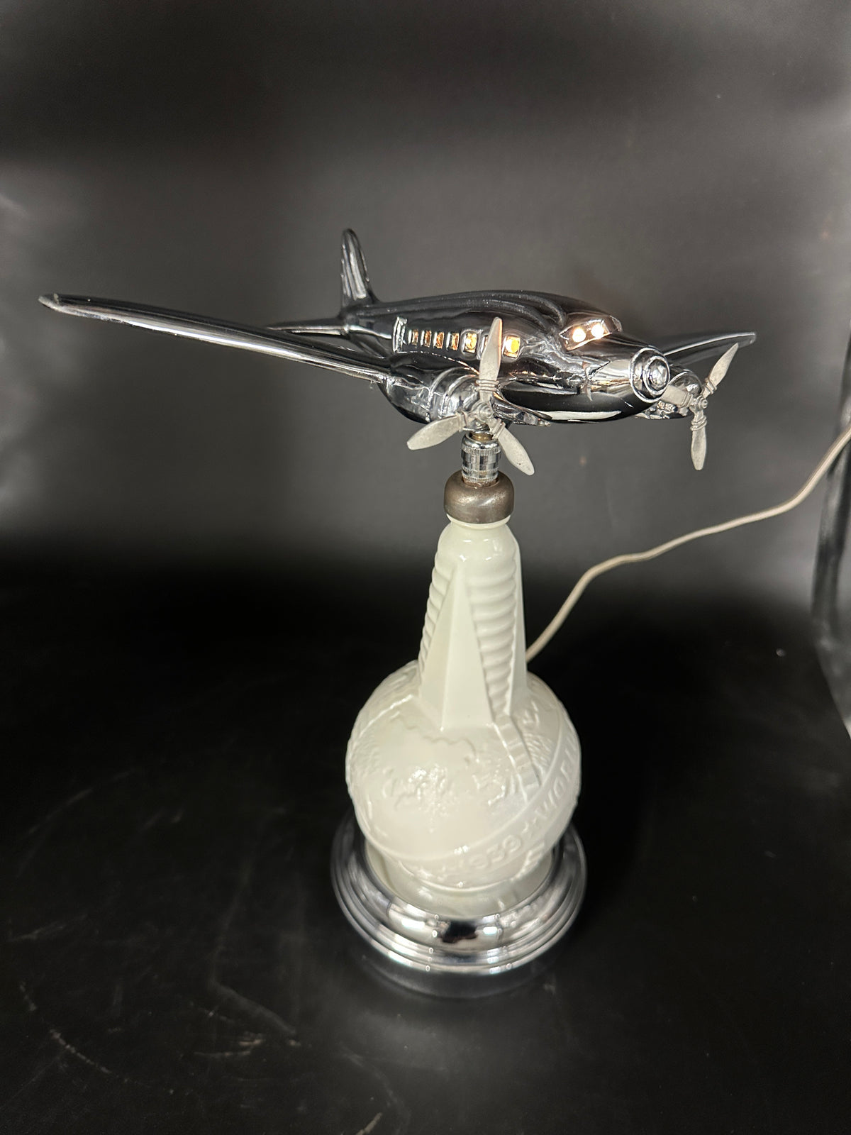1980’s Derico or Sarsaparilla Deco Design 1939 Worls Fair DC-3 Lamp