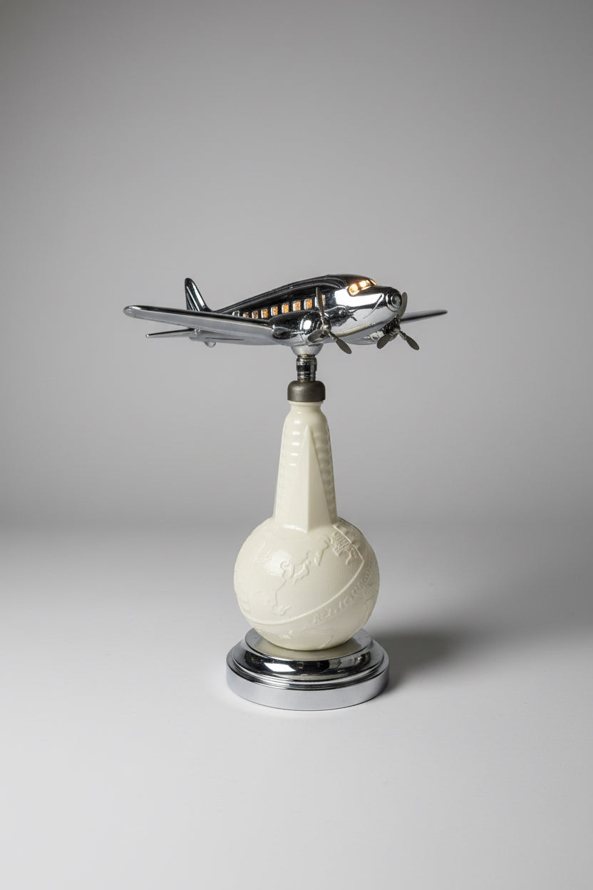 1980’s Derico or Sarsaparilla Deco Design 1939 Worls Fair DC-3 Lamp
