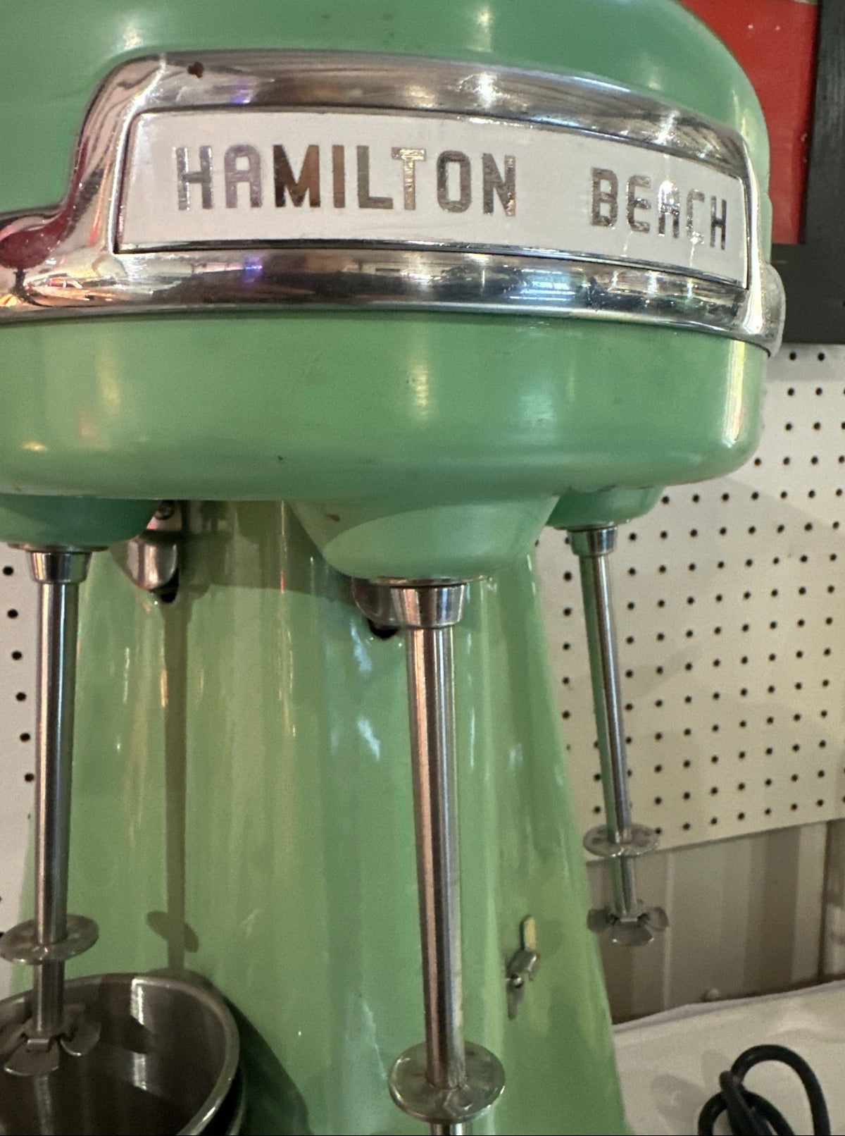 Hamilton Beach Model 40DM Triple-Spindle Commercial Milkshake Mixer — Jadeite Green
