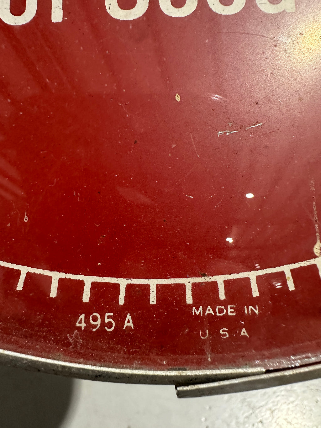 1957 12” Coca-Cola “Sign of Good Taste” Thermometer