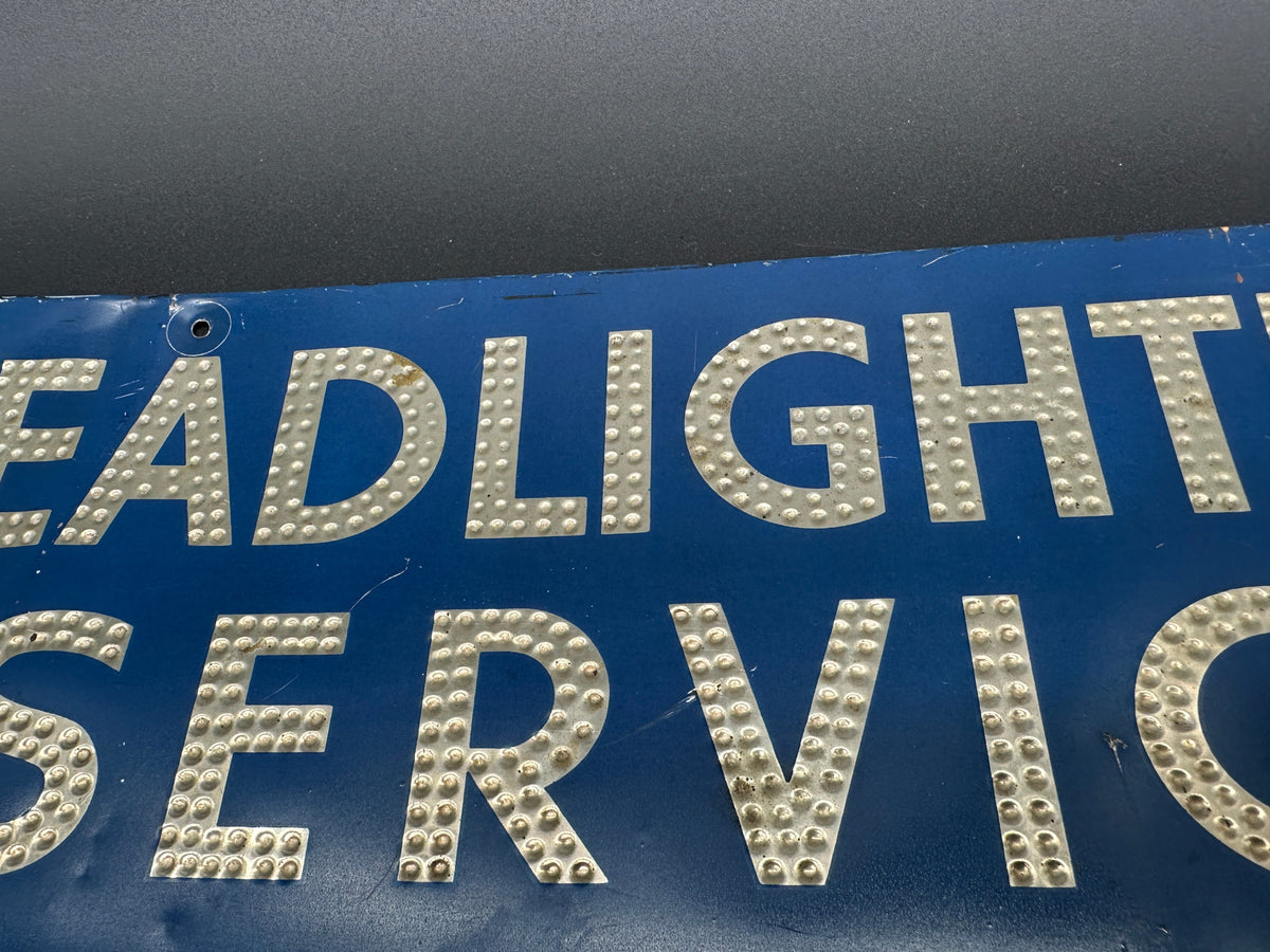1940s–50s Tung-Sol Sealed Beam Lamp Sign — Original, Not a Reproduction