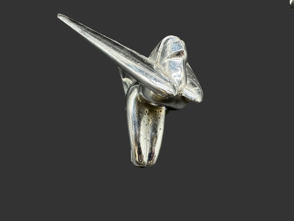 1952 Nash “Flying Lady” Hood Ornament – George Petty Design, OEM #3114126