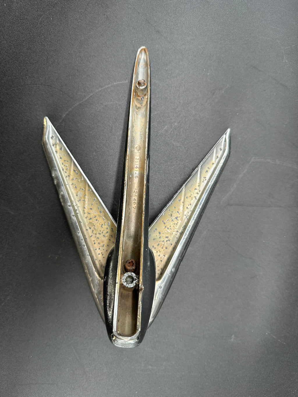 1952 Nash “Flying Lady” Hood Ornament – George Petty Design, OEM #3114126